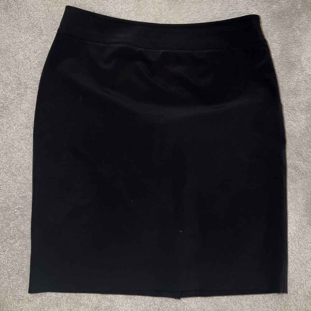 Worth Black Velvet Pencil Skirt For Work Size 12